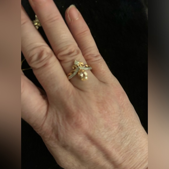 Peach Morganite 10k Rose Gold Diamond Ring 0.71ctw tiara crown princess wedding - Picture 8 of 11